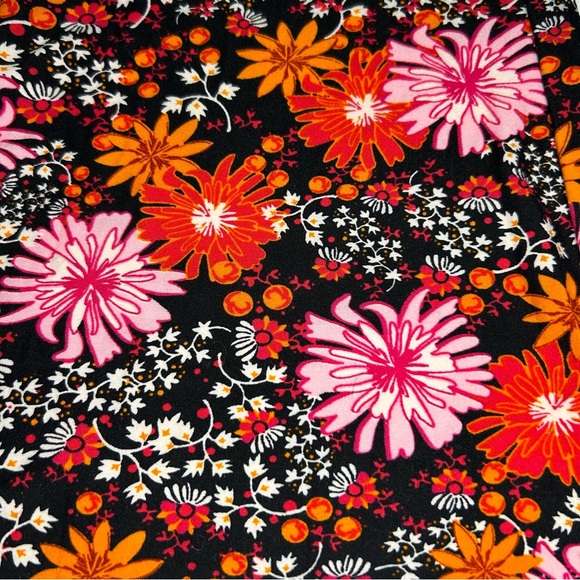 Spirit Floral Print XL Hippie Bell Bottom Leggings - Picture 2 of 8